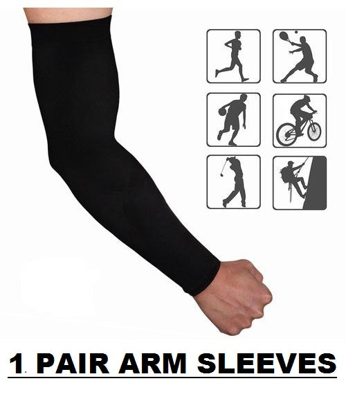 UPF 50+ Sun Protection Arm Sleeves - Cooling UV Shield