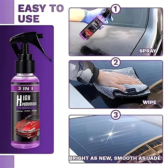 Ceramic Car Coating Spray - Instant Gloss and Paint Protection